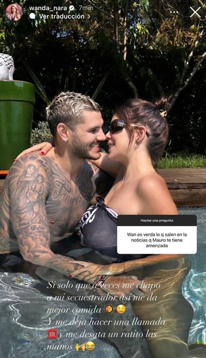 La respuesta de Wanda Nara cuando le preguntaron si era cierto que Mauro Icardi la tenía amenazada