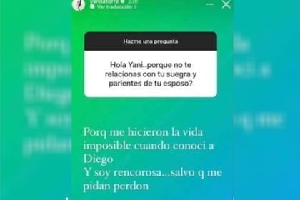 La respuesta de Yanina Latorre sobre el vínculo con sus suegros