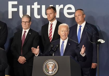 La retirada de Biden de la campaña presidencial estadounidense añadía incertidumbre a la política internacional (Stefan Rousseau/Pool Foto via AP, Archivo)