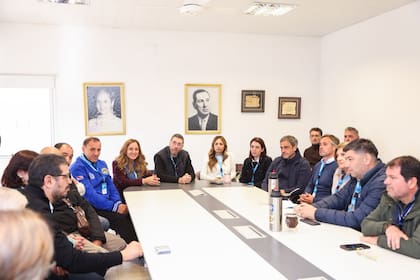 La reunión con representantes gremiales por la situación de Granja Tres Arroyos