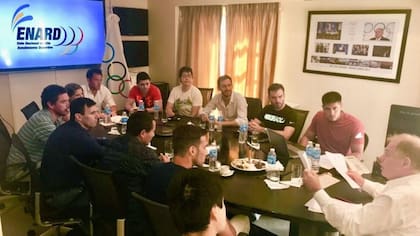 La reunión en el Enard de los deportistas con Werthein