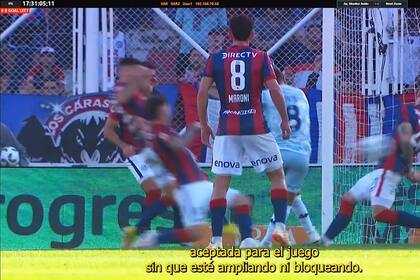 La revisión del VAR del partido en que San Lorenzo y Racing empataron 1 a 1 en el Nuevo Gasómetro