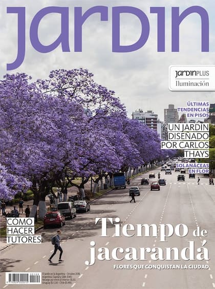 La revista Jardín de octubre con el árbol protagonista