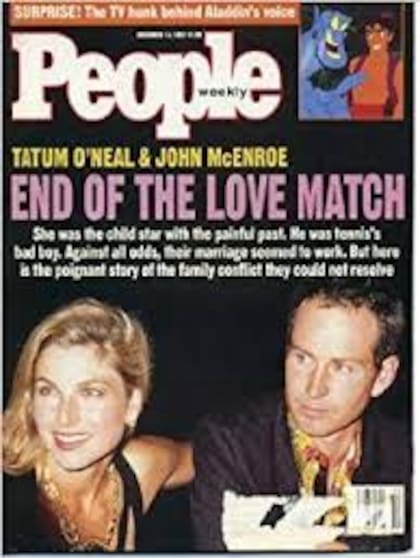 La revista People tituló: "El fin del partido del amor"