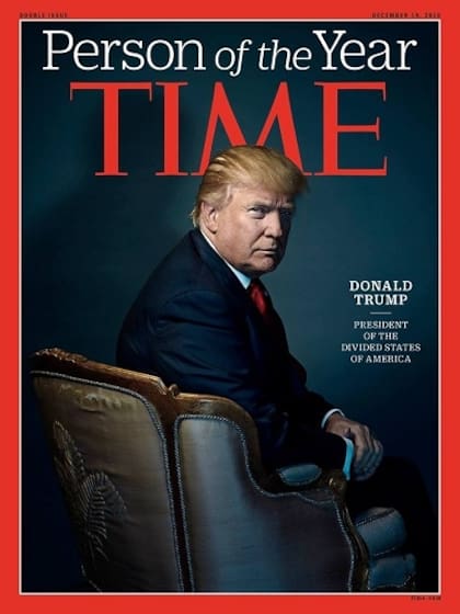 La revista TIME eligió a Donald Trump como la persona del año en 2016