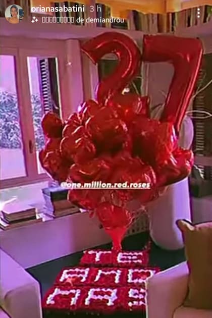 La romántica sorpresa de Oriana a su novio