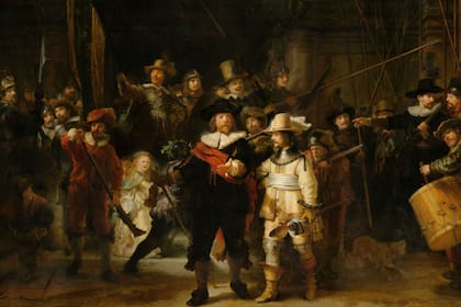La ronda de noche, de Rembrandt (pintada entre 1640 y 1642)