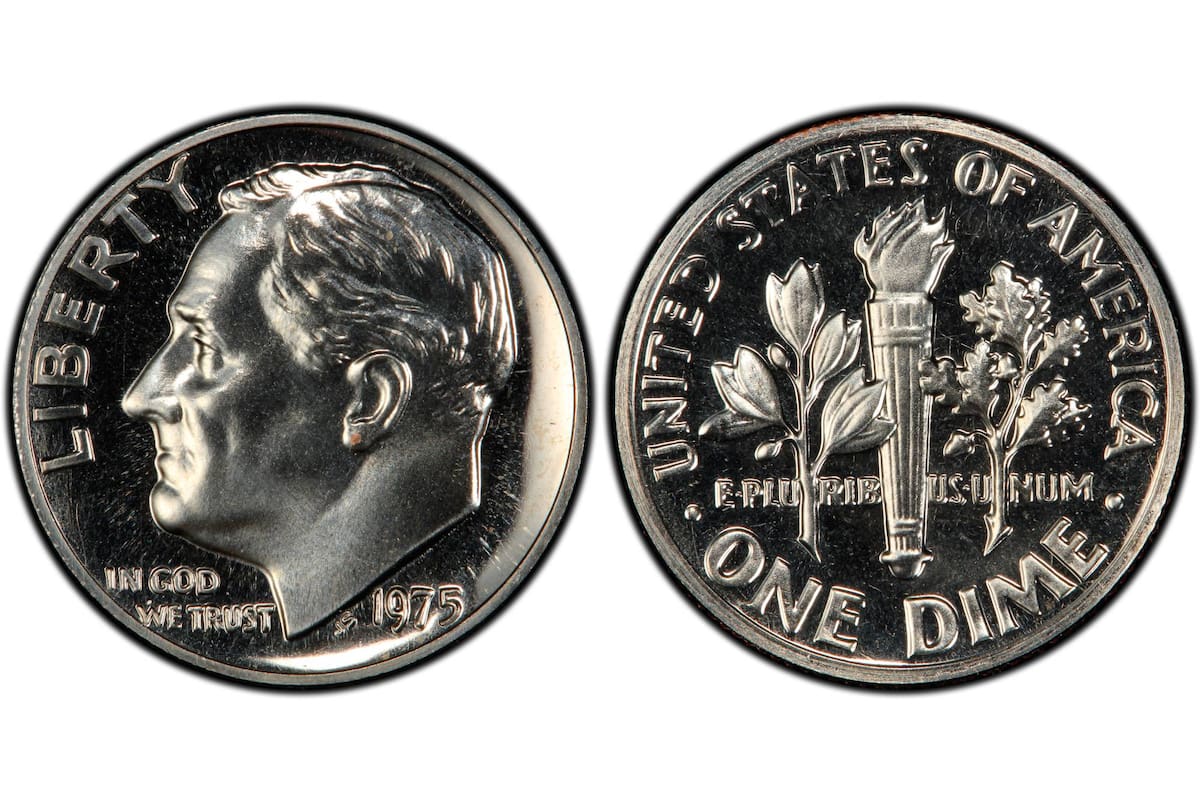 La Rooselvet Dime de 1975 se convirtió en una pieza valiosa por coleccionistas debido a estas características