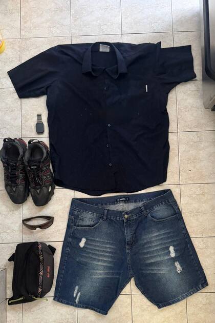 La ropa secuestrada en el allanamiento