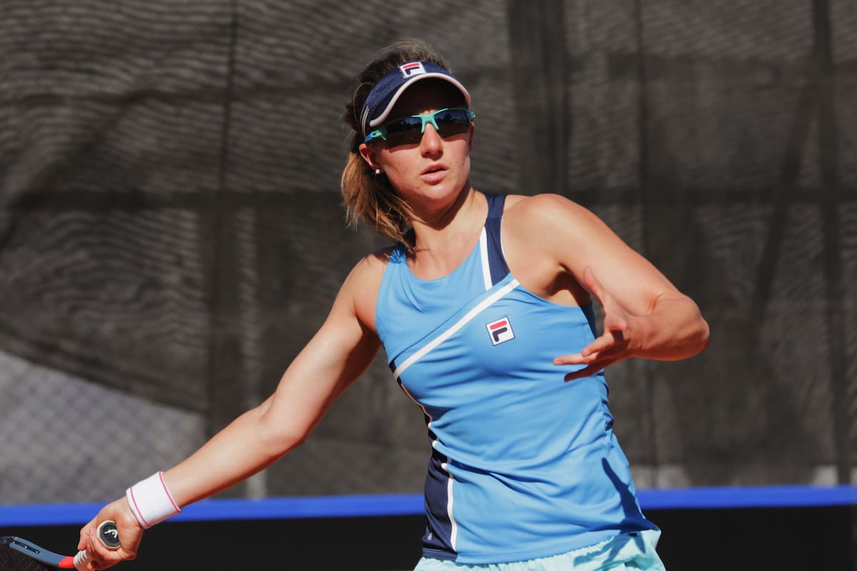 La rosarina Nadia Podoroska, 45° del mundo y referente del equipo argentino de la ex Fed Cup que recibirá a Kazakhstán en Córdoba.