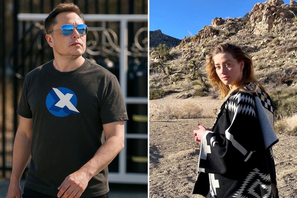 La ruptura entre Elon Musk y Amber Heard dejó en depresión al magnate. (Instagram/@amberheard - X/ @elonmusk)