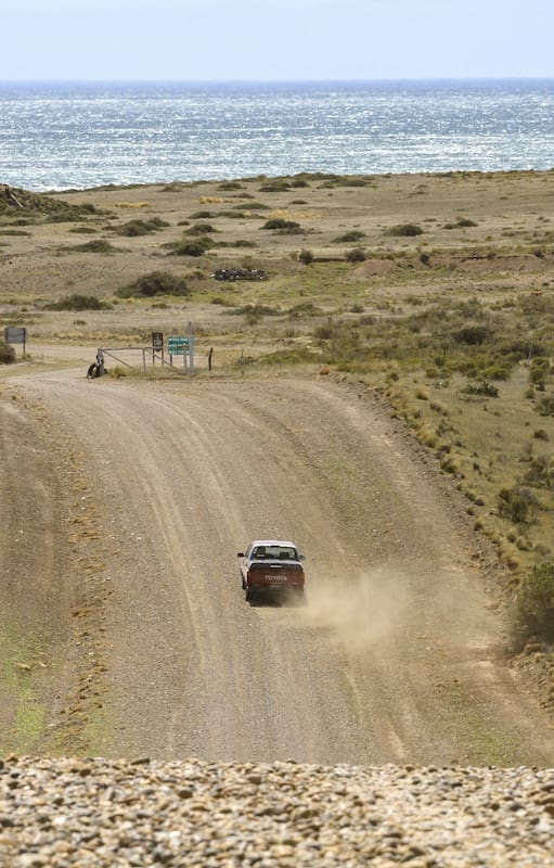 La Ruta 1, en el Parque Patagonia Azul, provincia de Chubut.