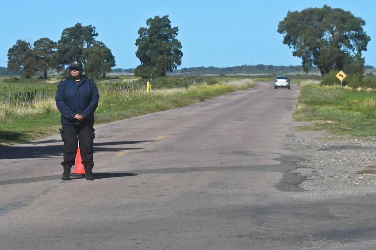 La ruta que conduce a la zona costera donde encontraron los restos de Pilar