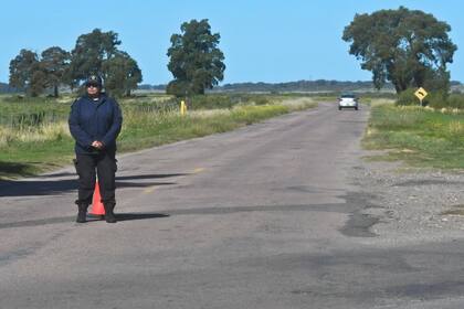 La ruta que conduce a la zona costera donde encontraron los restos de Pilar