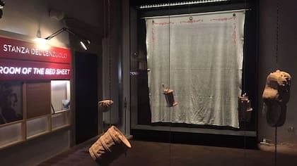 La sábana de Clelia en el museo
