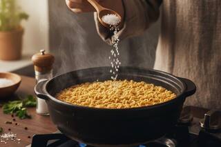 Cuánta sal hay que ponerle a la pasta cocida