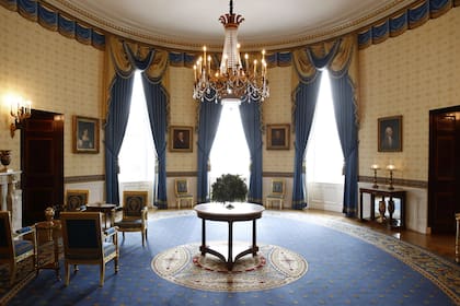 La Sala Azul de la Casa Blanca