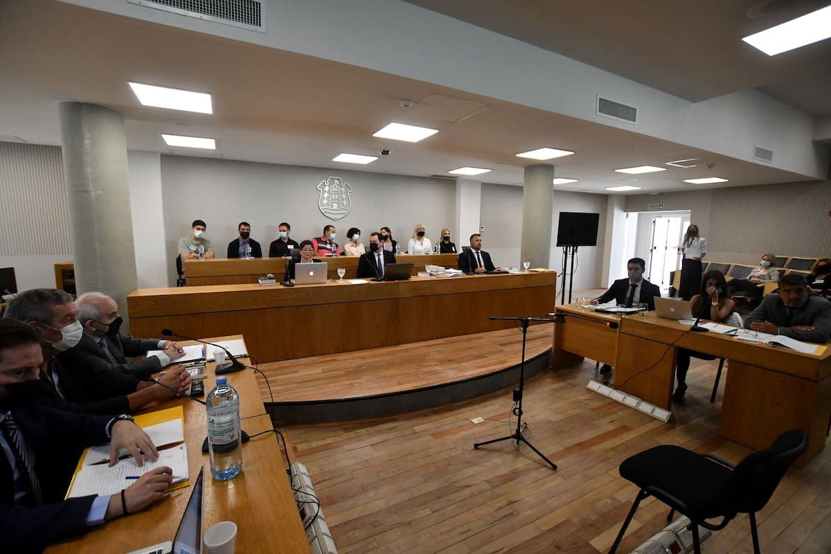 La sala de audiencias de los Tribunales de Río Cuarto, donde Marcelo Macarrón comenzó a ser enjuiciado como instigador del homicidio de su esposa, Nora Dalmasso