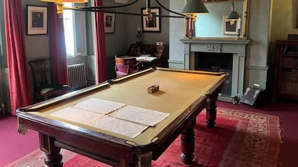 La sala de billar donde Darwin se entretenía con sus niños