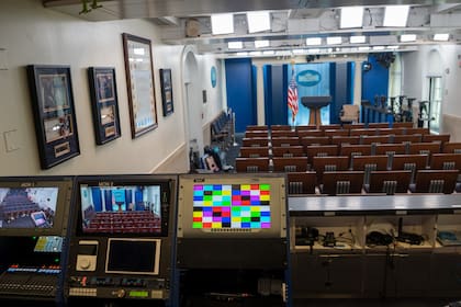 La sala de prensa James S. Brady