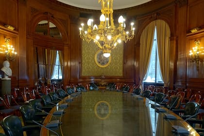 La sala de reuniones, donde se reciben a las personalidades más relevantes