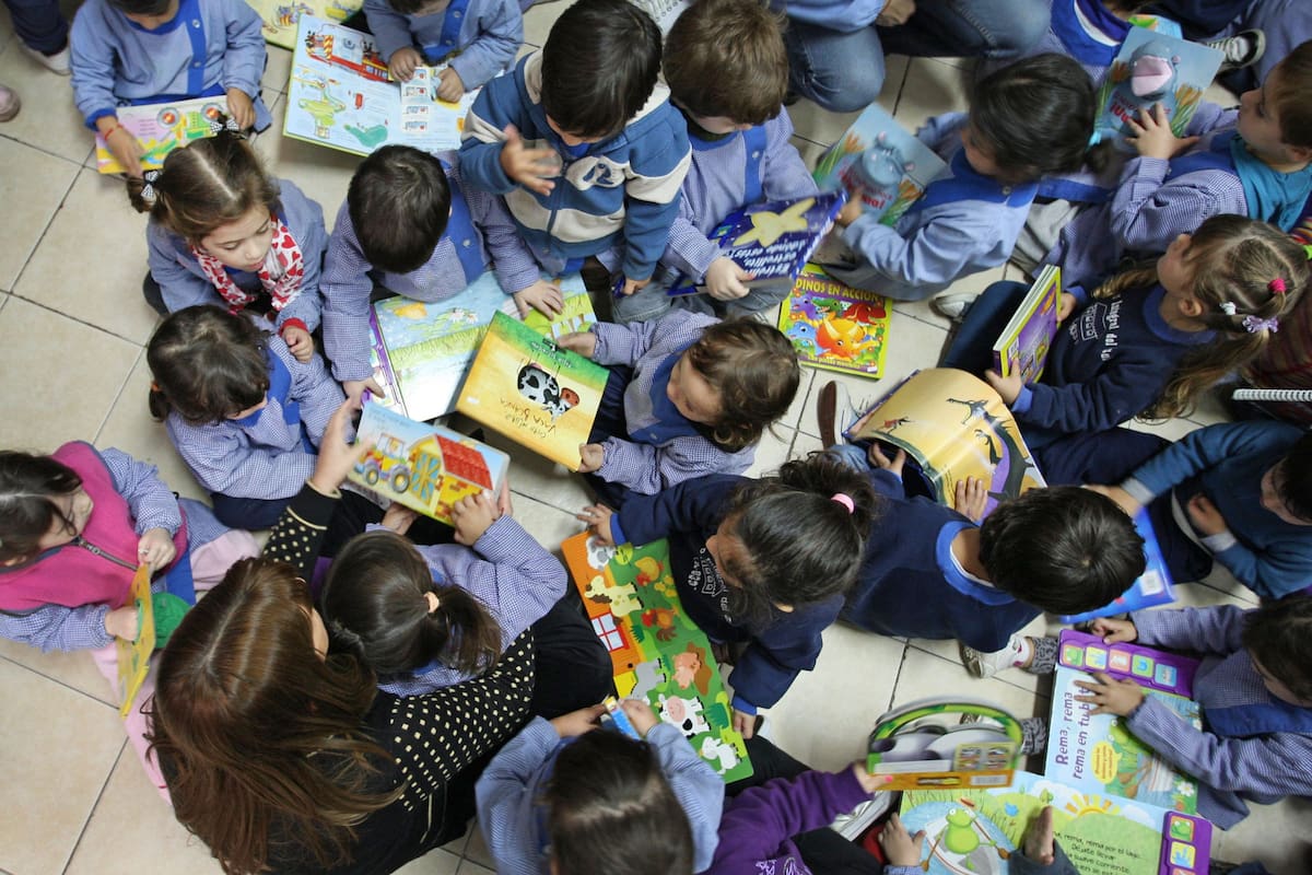 La sala de tres años es la de menor cantidad de niños del nivel inicial