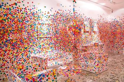 La sala intervenida por el público en el Malba