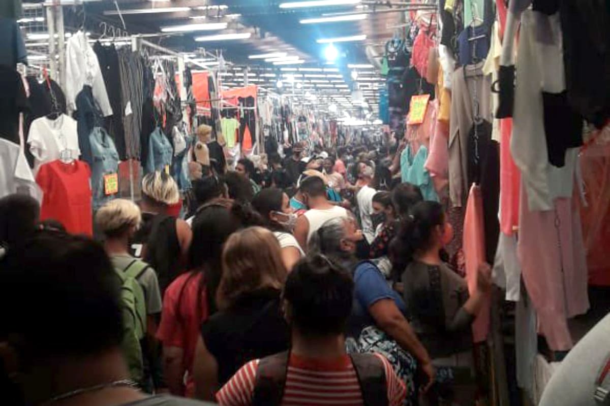 La Salada, sin distanciamiento social