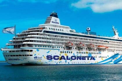 "La Scaloneta flotante", el crucero que albergará a los argentinos que viajen a Qatar (Foto: Gentileza: Gonzalo Velázquez)