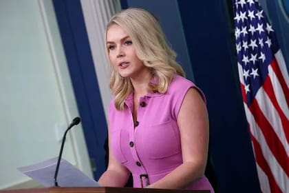 La secretaria de prensa de la Casa Blanca, Karoline Leavitt