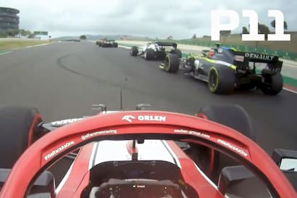 La secuencia de Kimi Raikkonen, uno de los momentos más emocionantes de la carrera de Fórmula 1 en el GP de Portugal