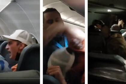 La secuencia de la agresión del hombre de 22 años que terminó encintado y luego entregado a las autoridades en el aeropuerto de Miami