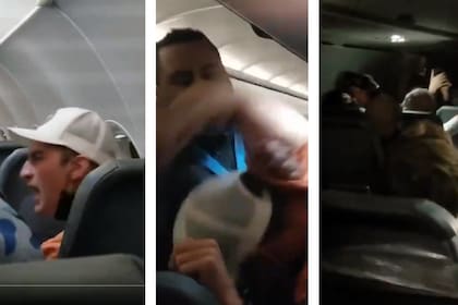La secuencia de la agresión del hombre de 22 años que terminó encintado y luego entregado a las autoridades en el aeropuerto de Miami