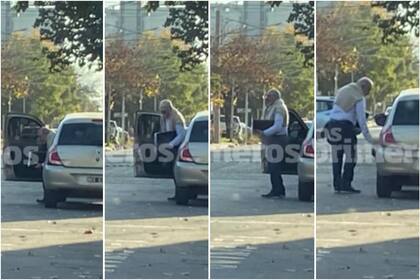 La secuencia del video grabado por el sitio tucumano Los Primeros muestran a José López en Concepción; fue en mayo de este año