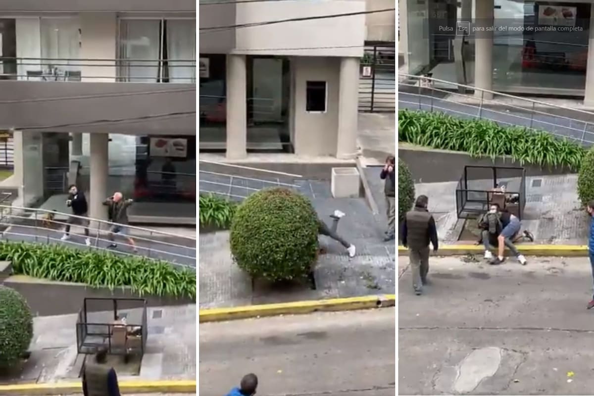 La secuencia fue grabada por un vecino