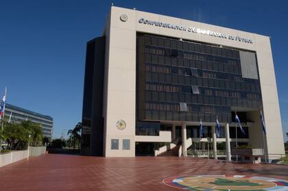 La sede de Conmebol en Luque, Paraguay, donde se realizará el sorteo de octavos de final