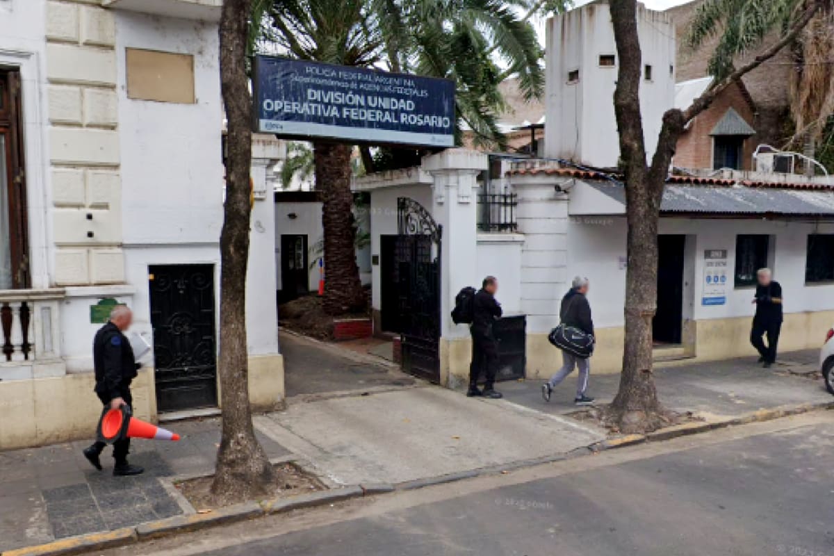La sede de la División Unidad Operativa Federal (Duof) de Rosario, provincia de Santa Fe.