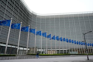 La sede de la Unión Europea en Bruselas, el 5 de abril del 2024. (Foto AP/Virginia Mayo)