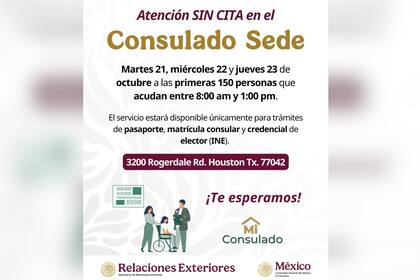 La sede del consulado se ubica en el 3200 de Rogerdale Road