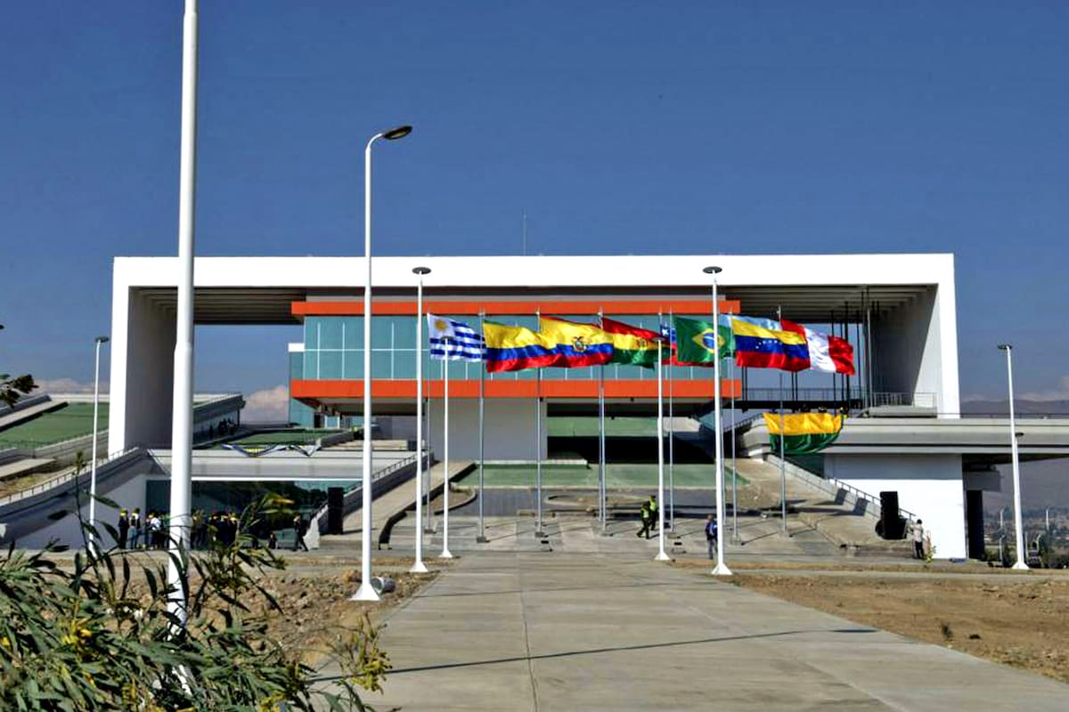 La sede del Parlamento de la Unasur, en Bolivia