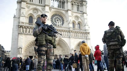 La seguridad fue reforzada en París desde los ataques de 2015