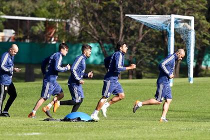 La selección argentina comenzó su entrenamiento en Ezeiza