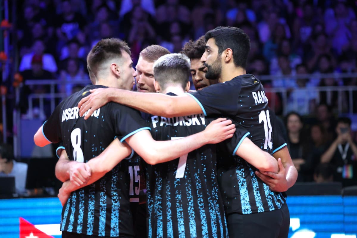 La selección argentina de vóleibol se ubicó novena en la Nations League 2022