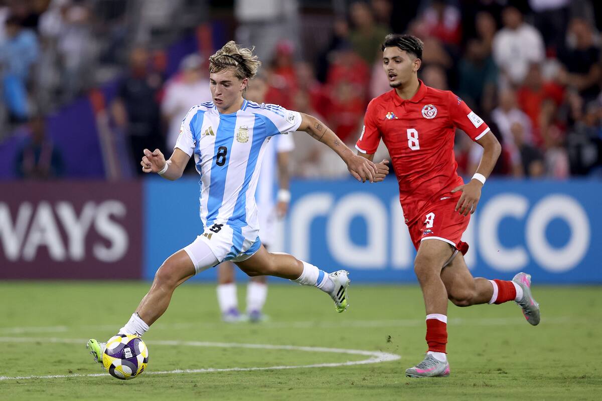 La selección argentina derrotó a Túnez 1 a 0 y se clasificó a 16avos de final del Mundial Sub 17