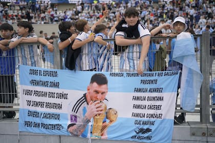 La selección argentina despide a Lionel Messi