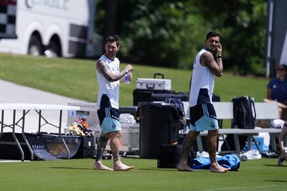 La selección argentina entrena en Atlanta tras el triunfo en la semifinal ante Inglaterra