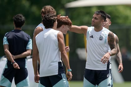 La selección argentina entrena en Kannesaw Estate University de Atlanta
Lautaro Martínez