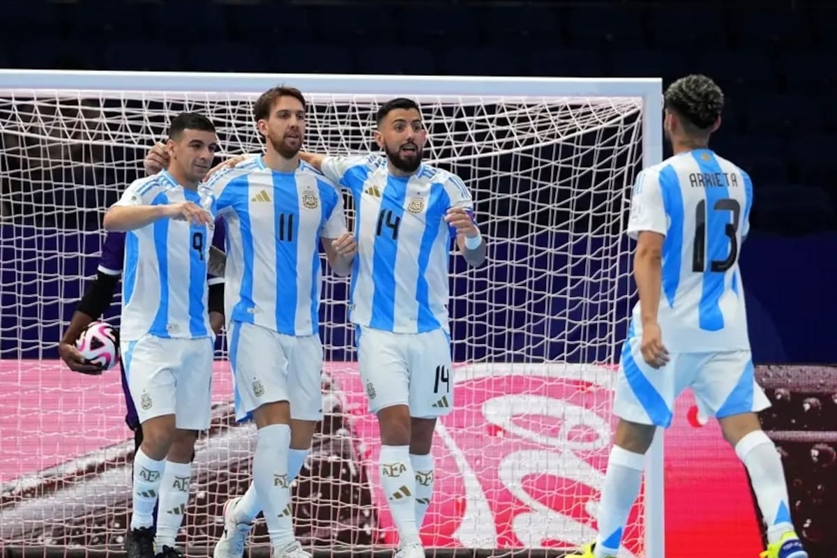La selección argentina está invicta en el Mundial de Futsal con cuatro victorias; llegó a la final en las últimas dos ediciones