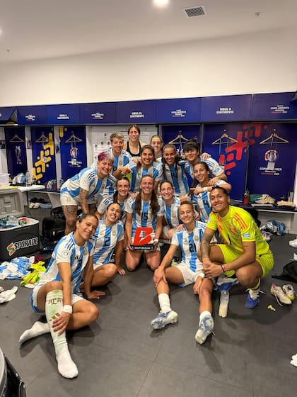La selección argentina femenina de fútbol disfruta del triunfo ante Uruguay, en el debut de la Copa América 2025