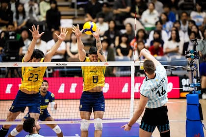 La selección argentina perdió ante Brasil 3-1 en su primera presentación en la VNL en Japón